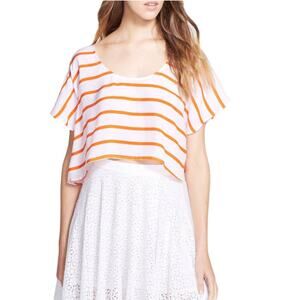 Rebecca Minkoff Audrina Crop Top Sz M